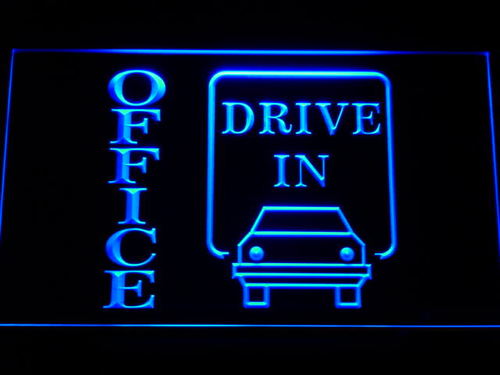 Office Drive In Neon Light Sign